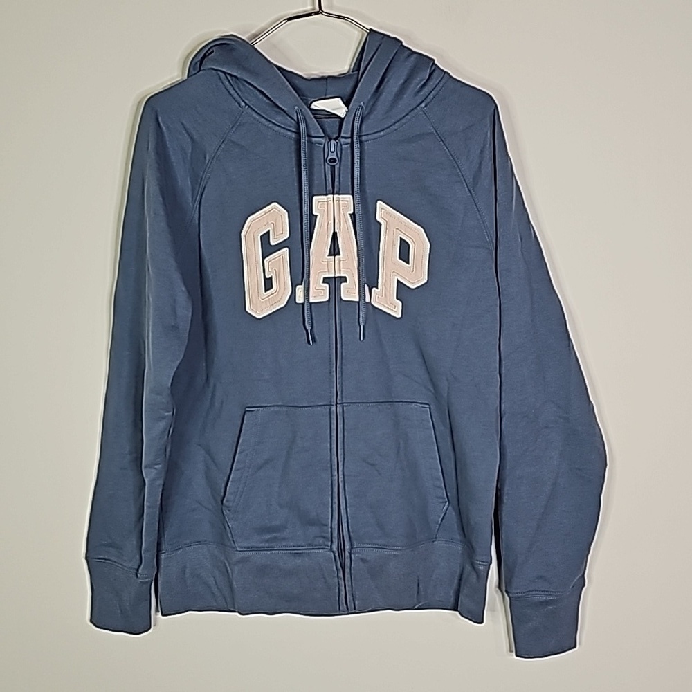 Gap small blue zip up hoodie